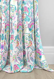 Bangalore Faux Silk, Turquoise - Made to Measure Curtain